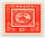 Biberbriefmarke Kanada 1951 15 Cent ungestempelt_TN