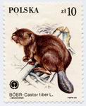 Biberbriefmarke Polen 1984 10 Z ungestempelt_TN