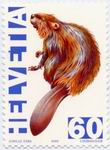 Biberbriefmarke Schweiz 1995 60 R ungestempelt_TN